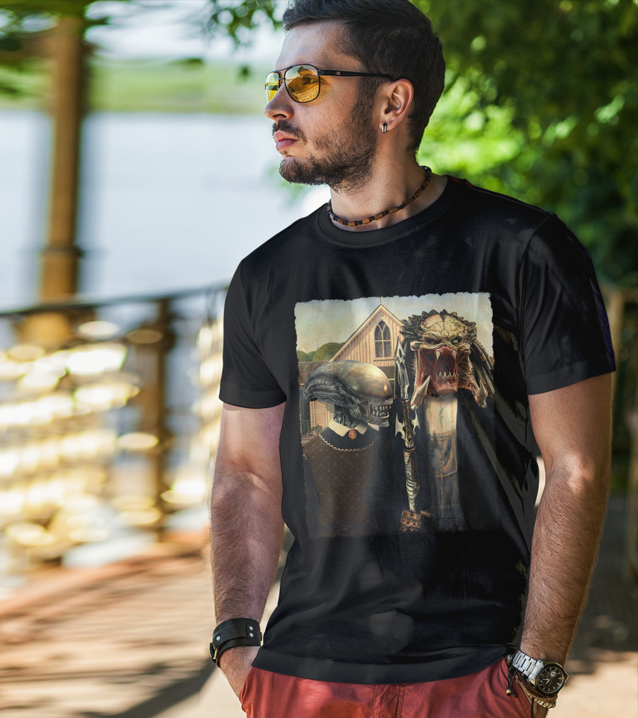 Aliens Predator Gothic T-Shirt