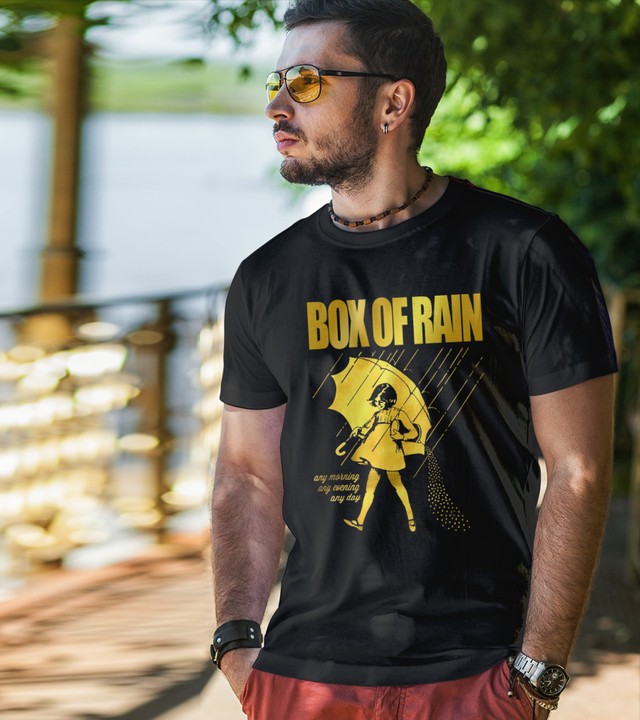 Box Of Rain Any Morning Any Evening Any Day Umbrella Girl T-Shirt