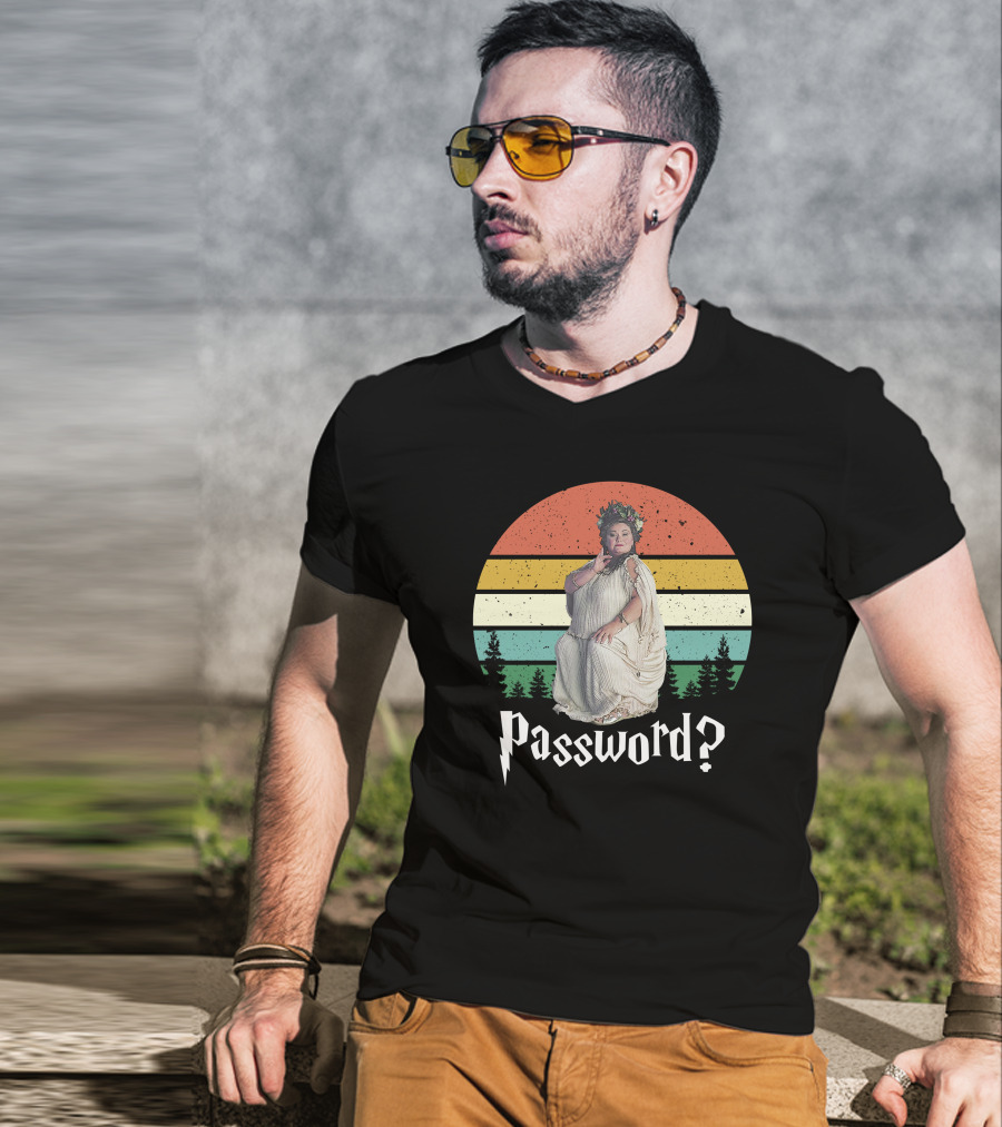 Password? Forest Sunset Greek Goddess T-Shirt