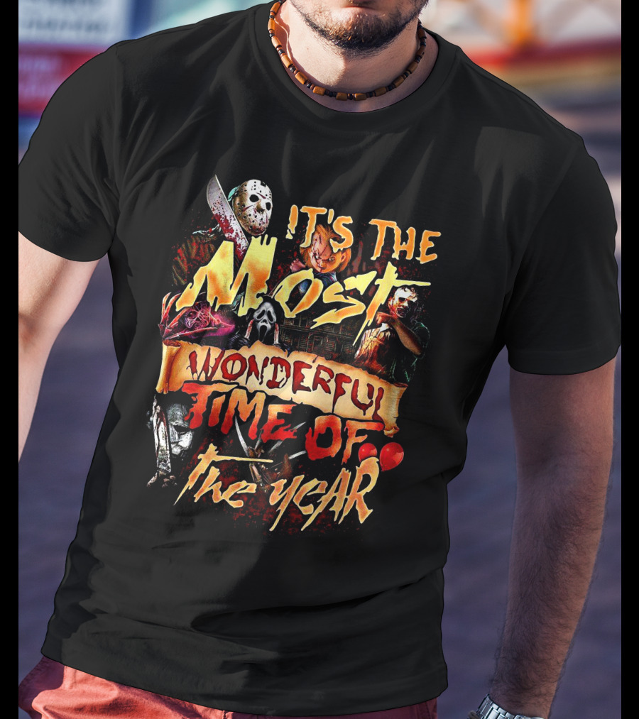 IT'S THE MOST WONDERFUL TIME OF THE YEAR Horror Icons T-Shirt