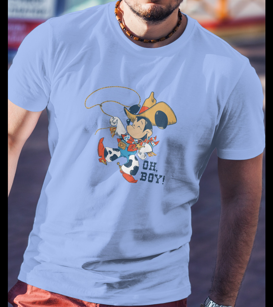 Mickey Mouse Cowboy Oh Boy T-Shirt