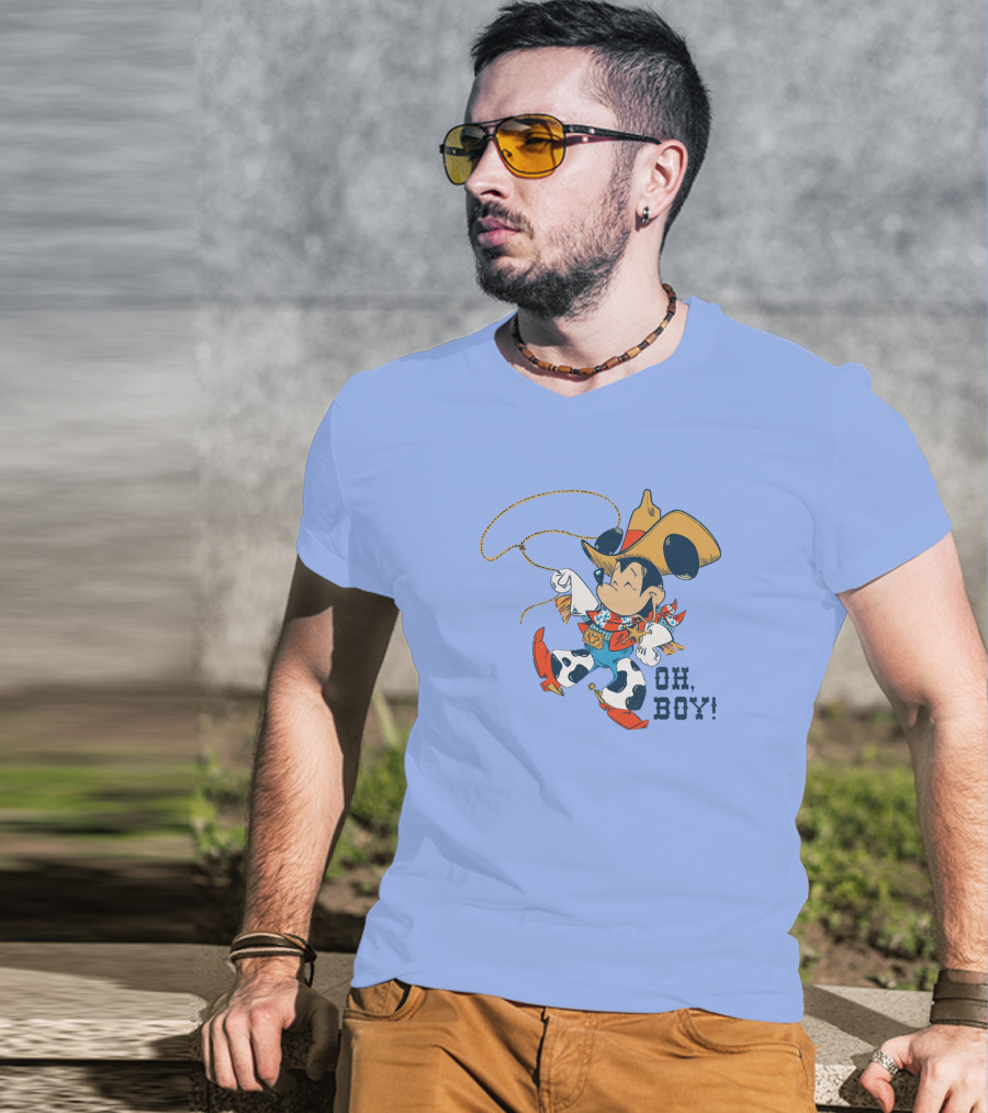 Mickey Mouse Cowboy Oh Boy T-Shirt