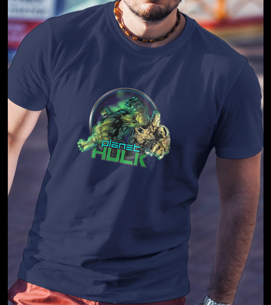 Marvel Planet Hulk And Korg Dynamic Duo Universe Crossover T-Shirt