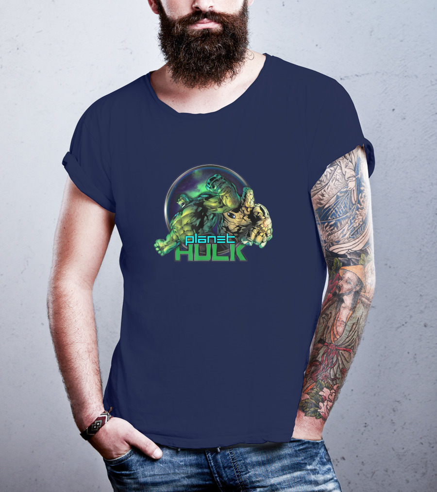 Marvel Planet Hulk And Korg Dynamic Duo Universe Crossover T-Shirt