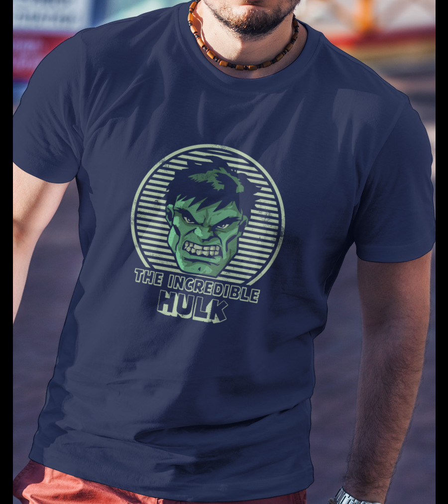 The Incredible Hulk Vintage Hulk Retro Face T-Shirt