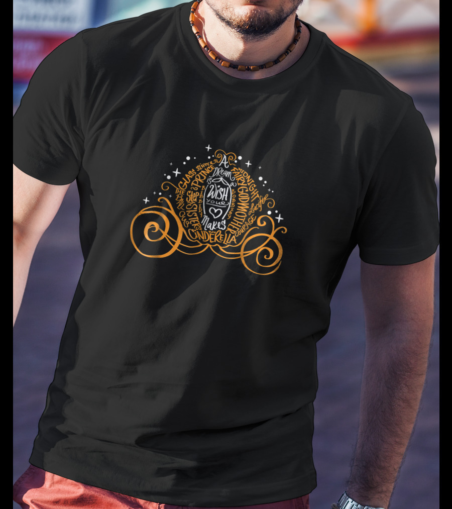 Disney Cinderella Dream Wish Pumpkin Coach T-Shirt
