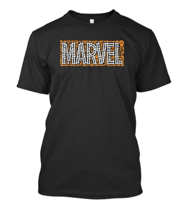 Marvel Halloween Icons Skulls Ghosts Bats Skeleton Bones T-Shirt