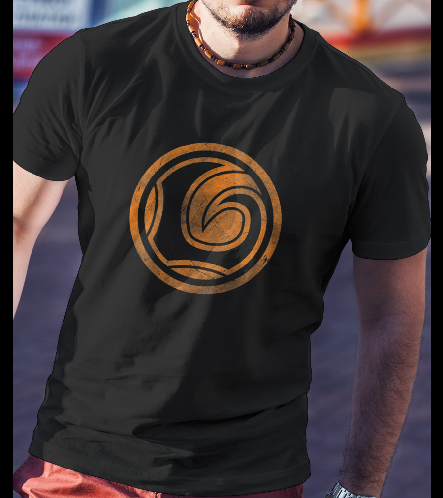 Marvel Loki Orange Tonal Spiral Emblem T-Shirt