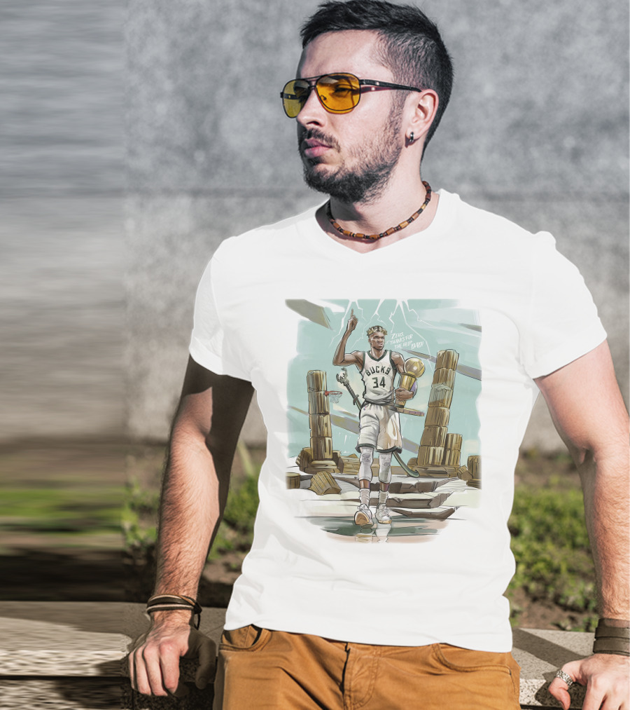 Bucks Zeus Thanks For The Help Dad T-Shirt