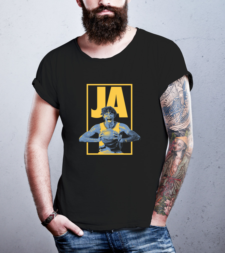 Ja Morant Memphis Grizzlies Hype Spalding Basketball T-Shirt