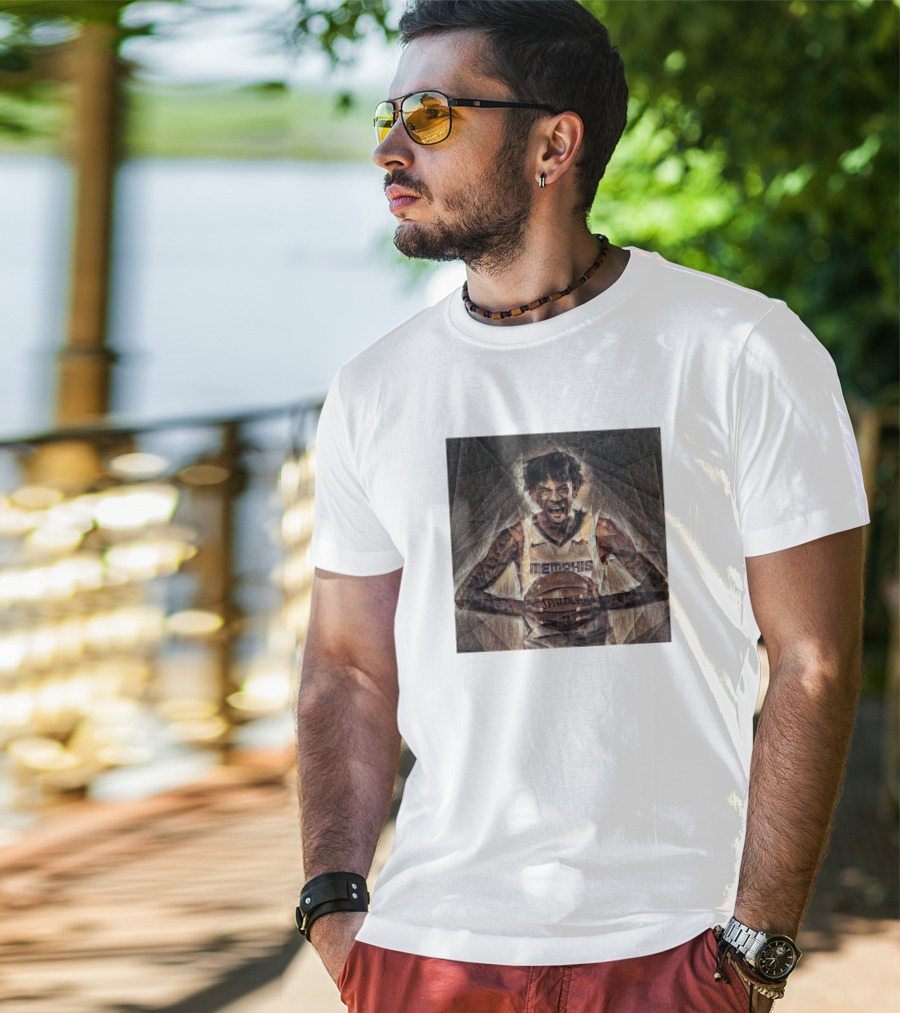 Ja Morant Memphis Basketball Oil Painting T-Shirt