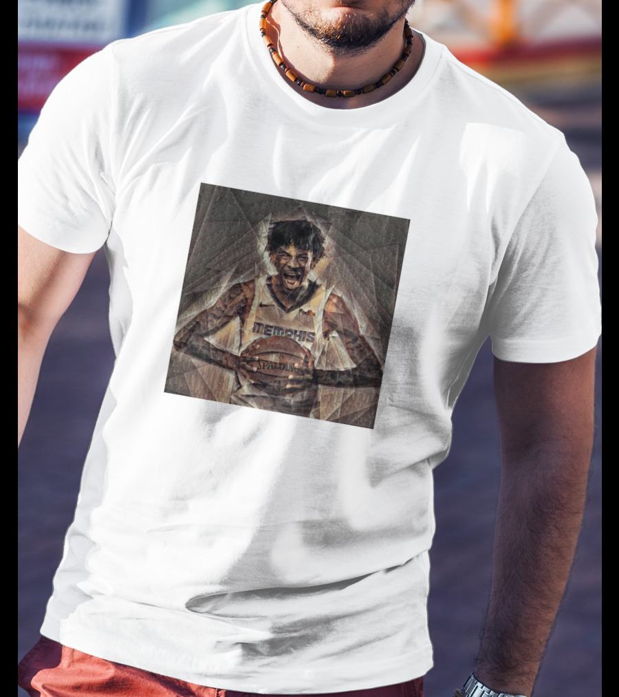 Ja Morant Memphis Basketball Oil Painting T-Shirt