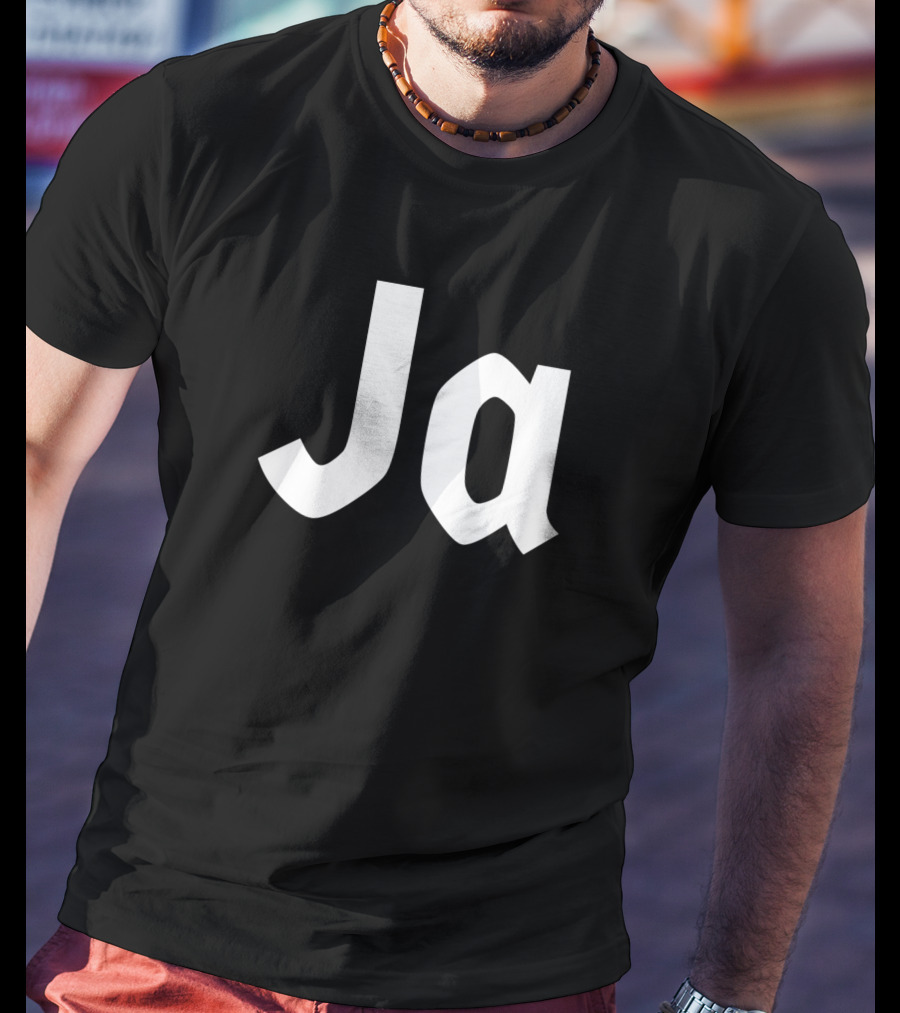 Ja Yes Oui Si Funny German Deutsch Linguistic Humor T-Shirt