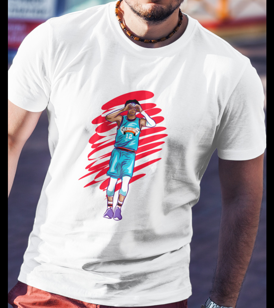 Funny Ja Morant Memphis Grizzlies Basketball Pose T-Shirt