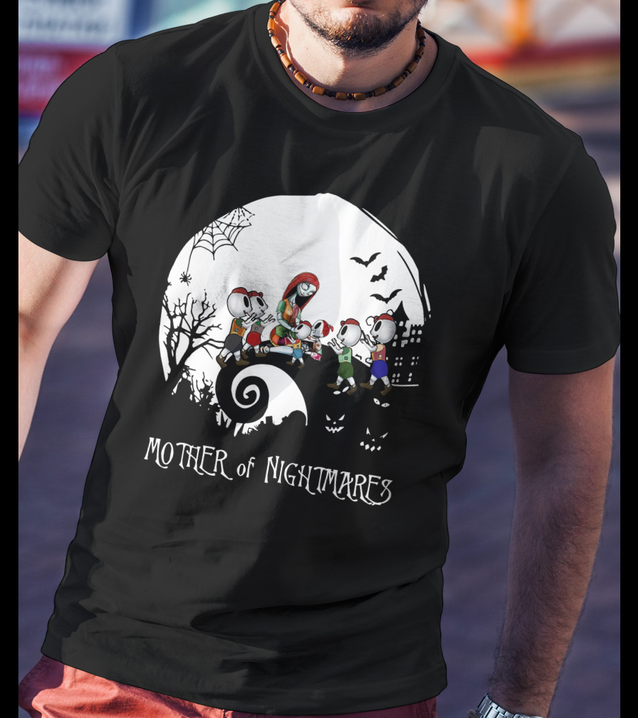 Mother Of Nightmares Halloween Scene With Five Characters T-Shirt
