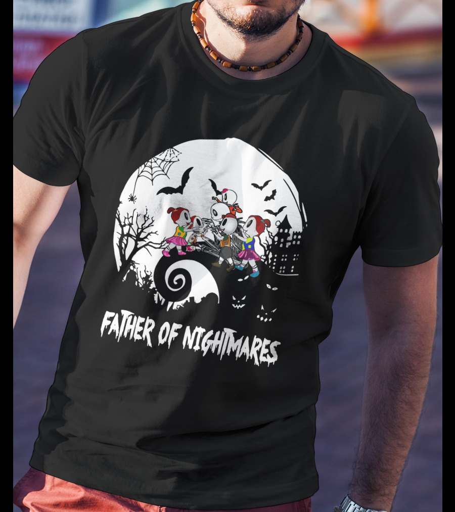 Father Of Nightmares Halloween Kids Scene T-Shirt