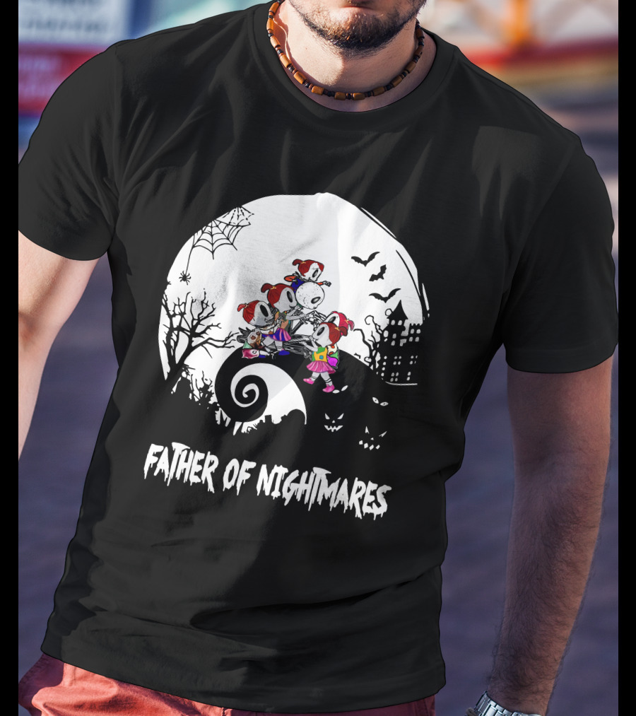 Father Of Nightmares Haunted Halloween Scene T-Shirt