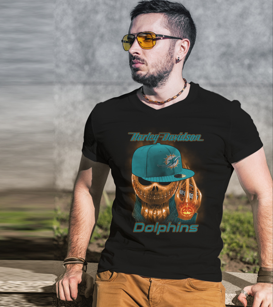 Harley Davidson Miami Dolphins T-Shirt