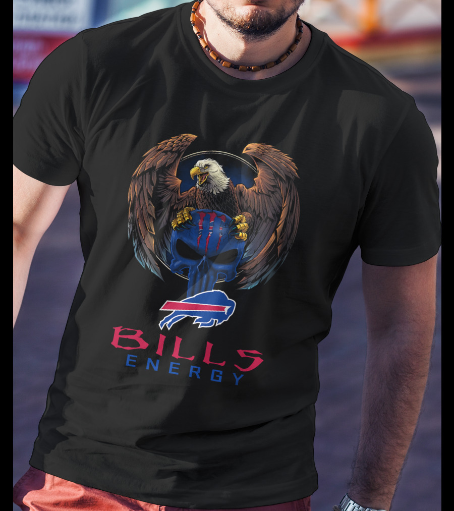 BILLS ENERGY Buffalo Bills Eagle Skull T-Shirt