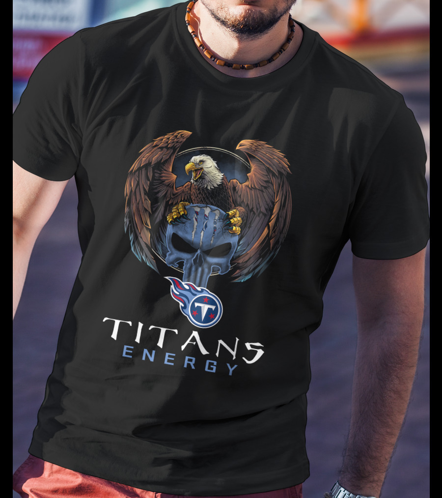 Titans Energy Tennessee Titans Eagle Skull T-Shirt