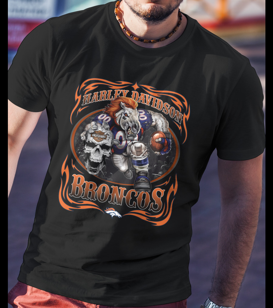 Harley Davidson Denver Broncos T-Shirt