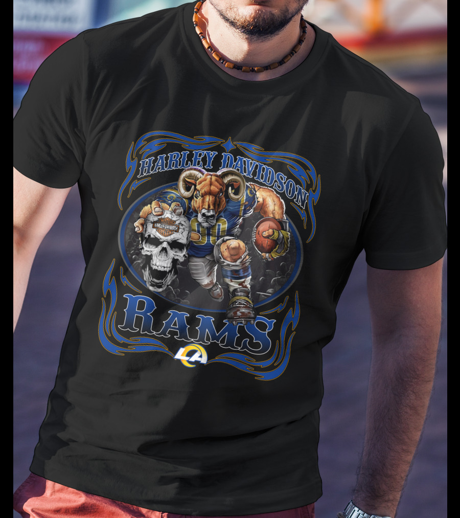Harley Davidson Los Angeles Rams T-Shirt