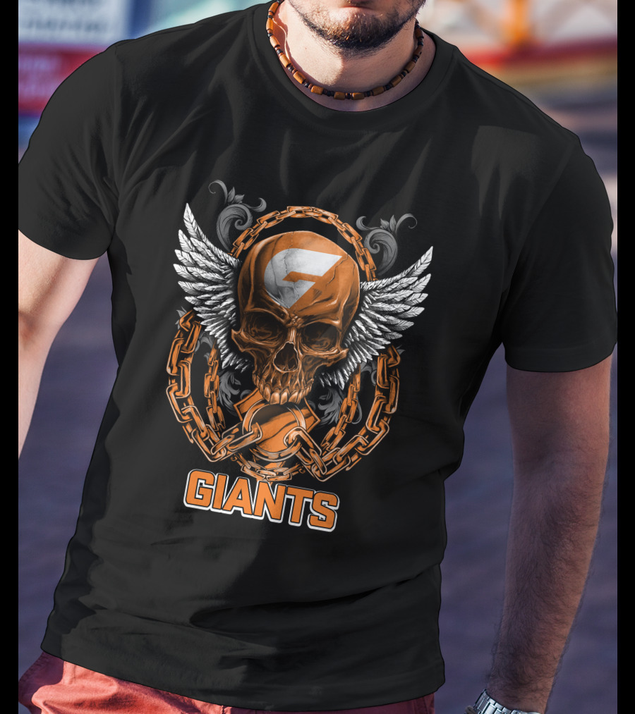 GIANTS Skull Wings Chains T-Shirt