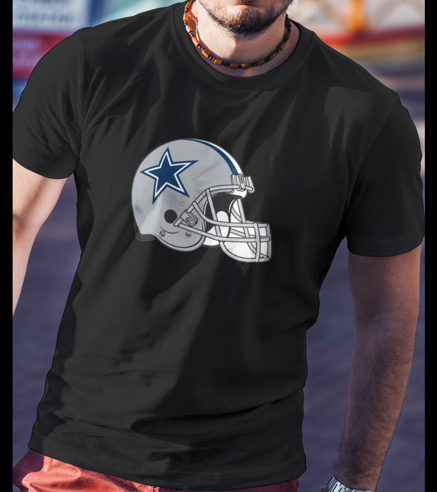 Dallas Cowboys Helmet Star T-Shirt