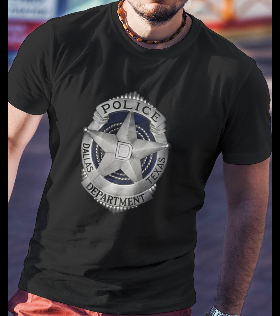 Dallas Police Department Texas Badge Emblem T-Shirt