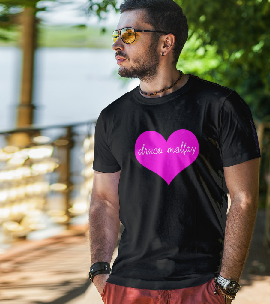 Draco Malfoy Heart Big Fun T-Shirt