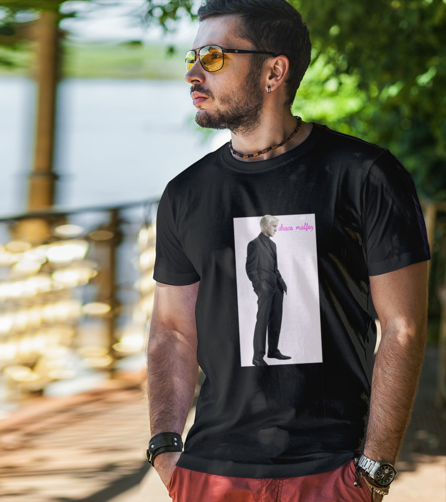 Draco Malfoy Fan Black Suit T-Shirt