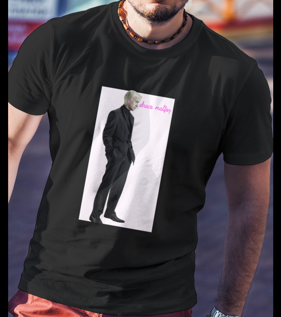 Draco Malfoy Fan Black Suit T-Shirt