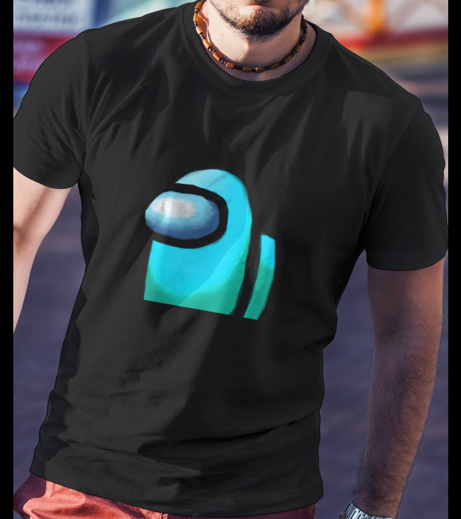 Among Us Crewmate Cyan Character T-Shirt