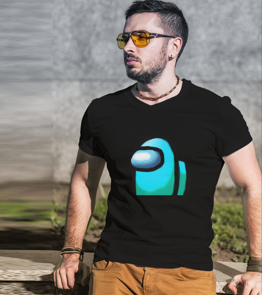Among Us Crewmate Cyan Character T-Shirt