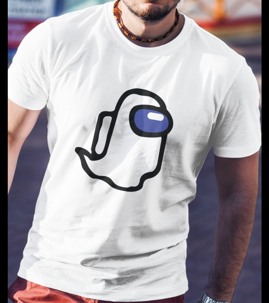 Among Us Ghost Character Minimalist T-Shirt