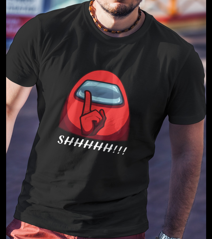 Among Us Shhhhh Quiet Gameplay Moment T-Shirt