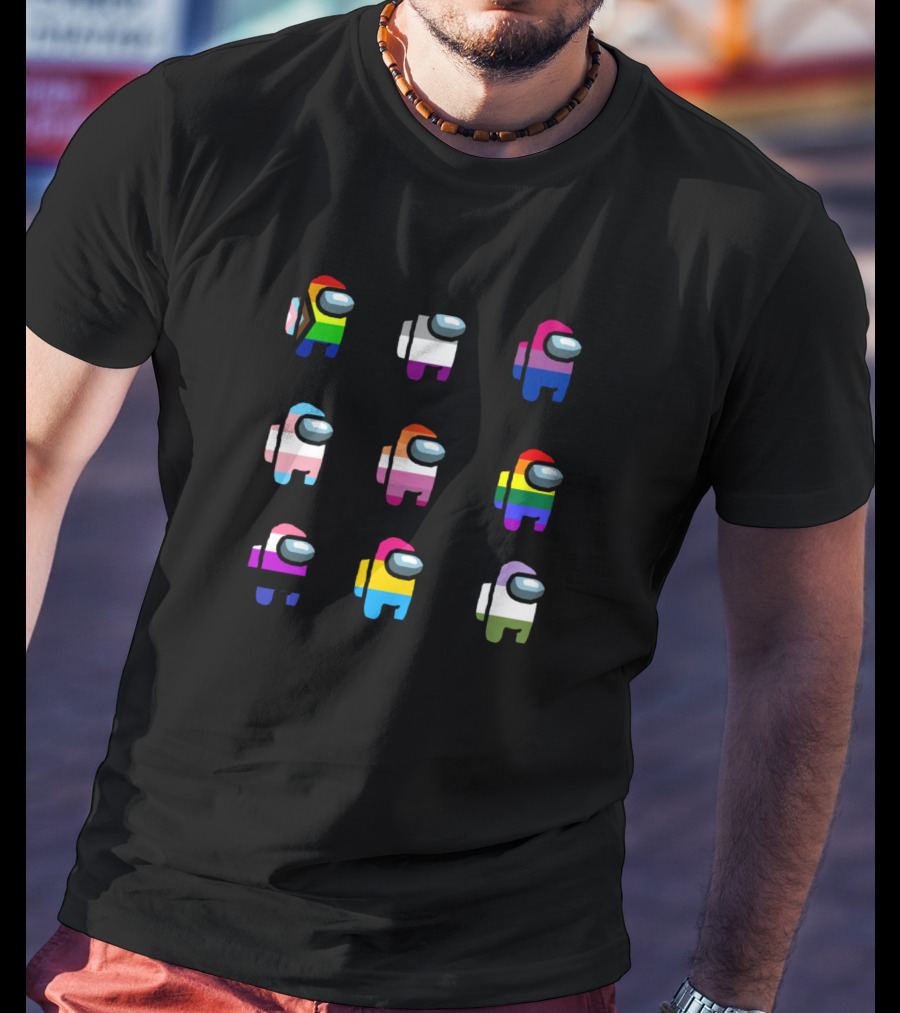 Among Us Pride Flags Queer Representation T-Shirt