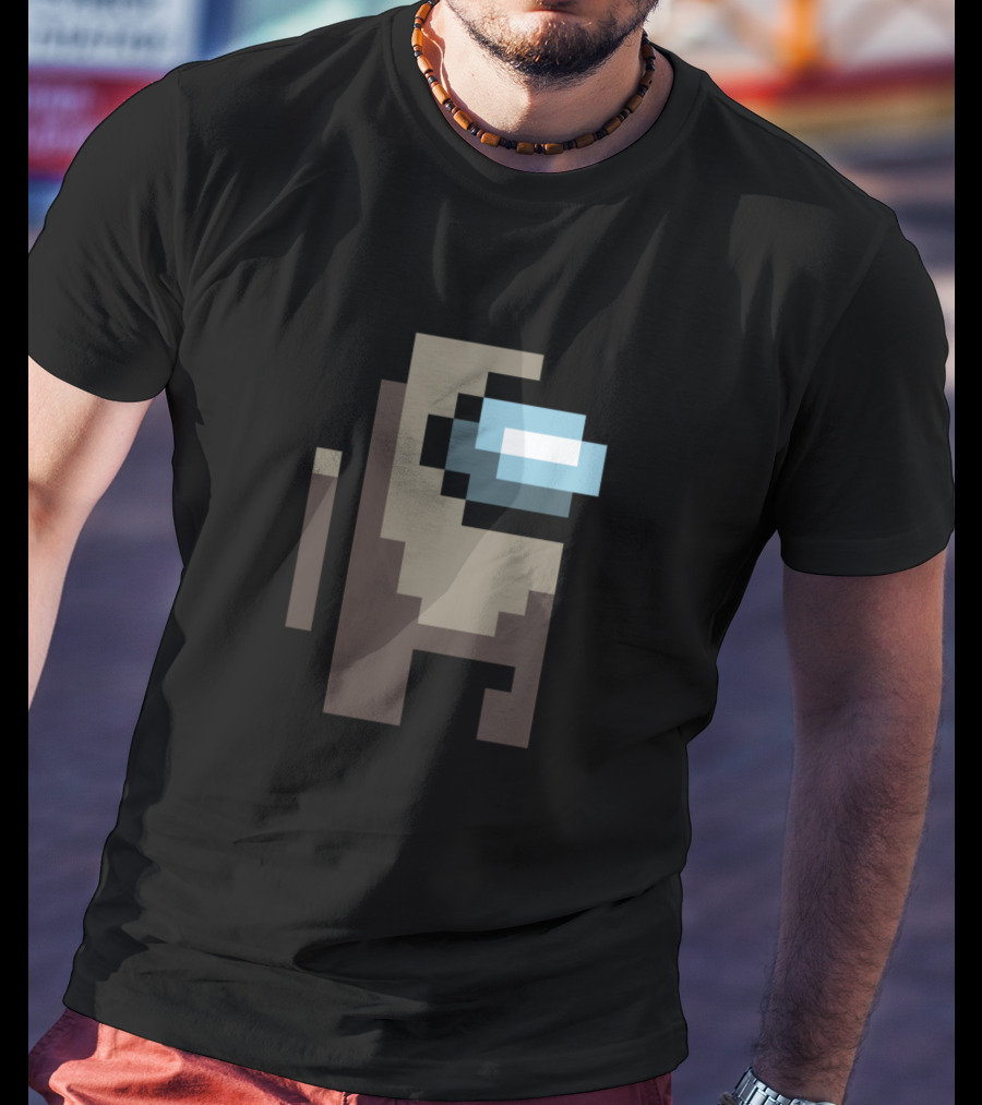 Among Us Game Character Tan Crewmate Pixel T-Shirt