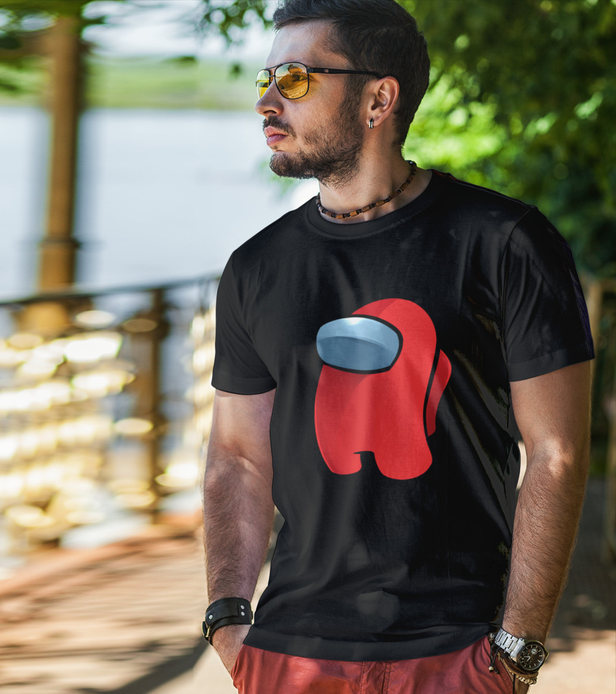 Among Us Crewmate Red Character T-Shirt