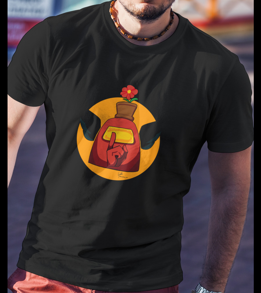 Crowley Among Us Angelic Flower Crewmate T-Shirt