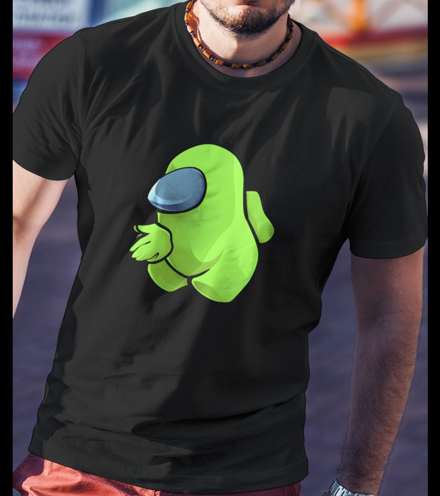 Sus Light Green Crewmate Character T-Shirt