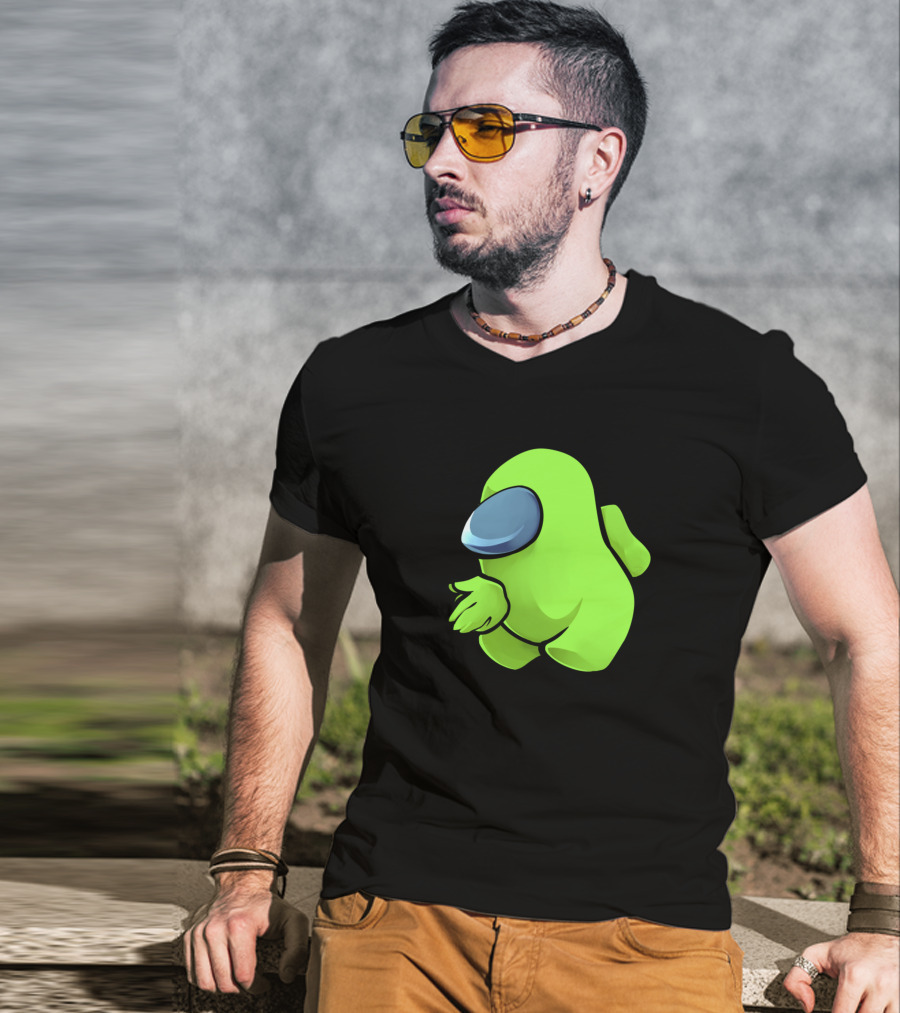 Sus Light Green Crewmate Character T-Shirt