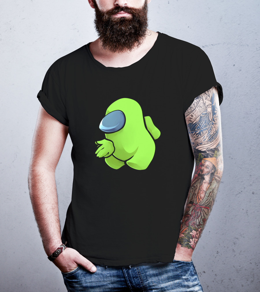 Sus Light Green Crewmate Character T-Shirt