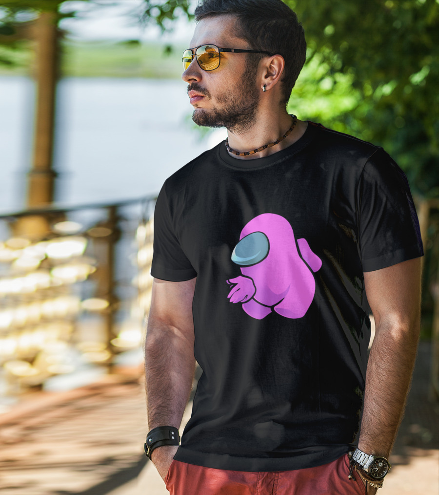 Sus Pink Crewmate Among Us T-Shirt
