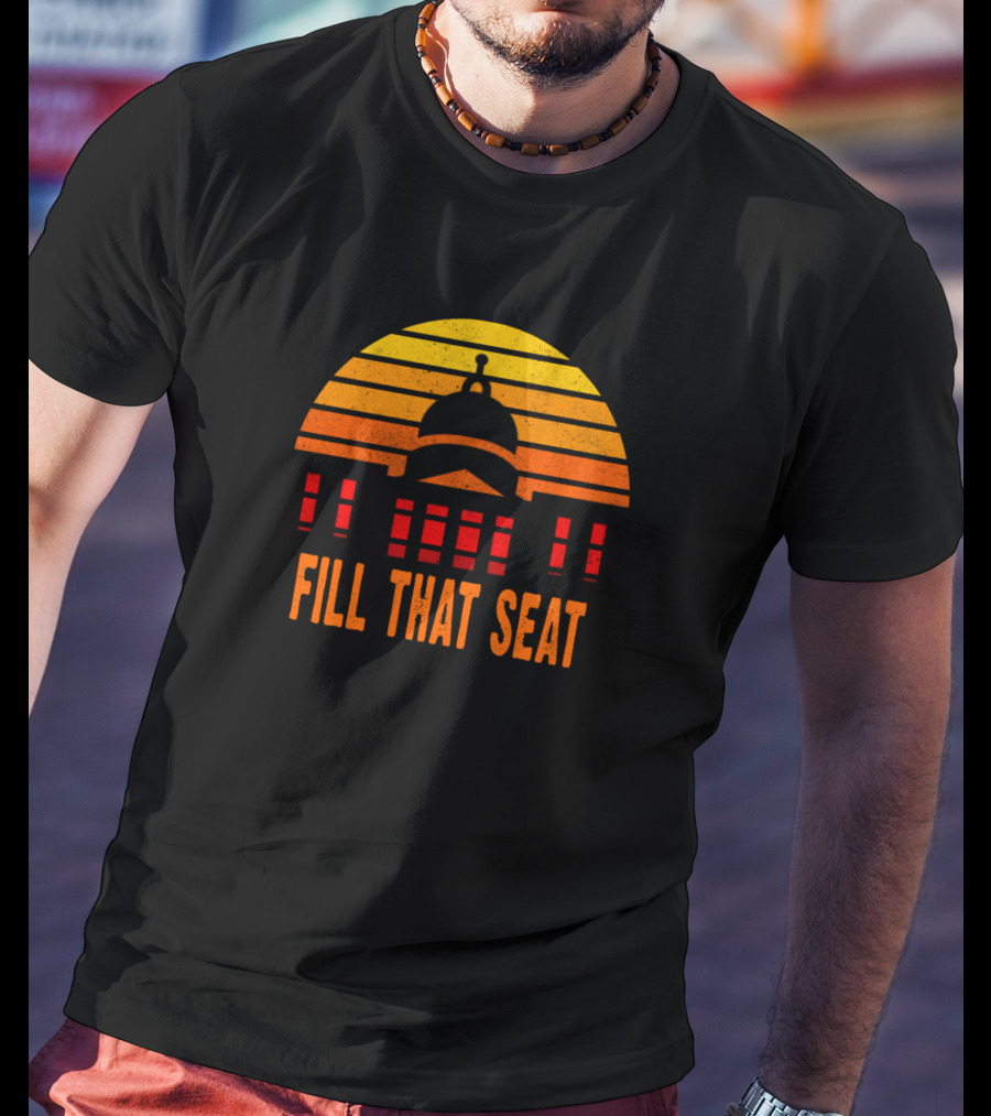 Fill That Seat 3ocgy Capitol Sunset Stripes T-Shirt
