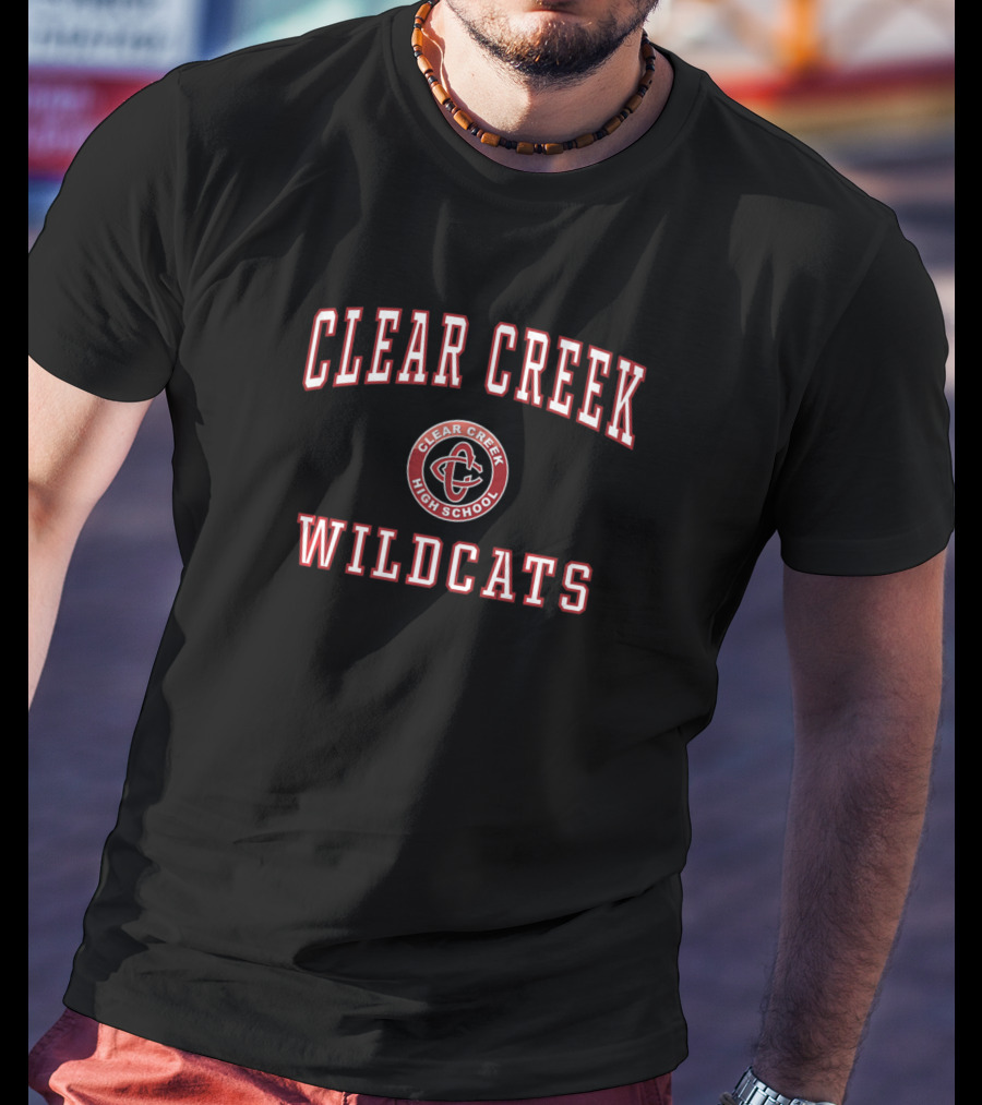 Clear Creek High School Wildcats Emblem T-Shirt