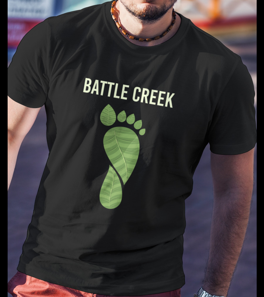 Battle Creek Eco Footprint Leaf T-Shirt