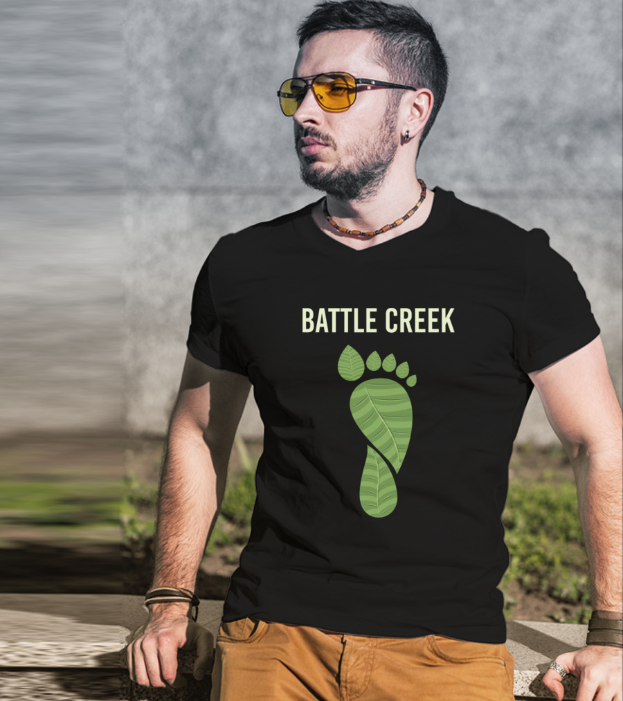 Battle Creek Eco Footprint Leaf T-Shirt