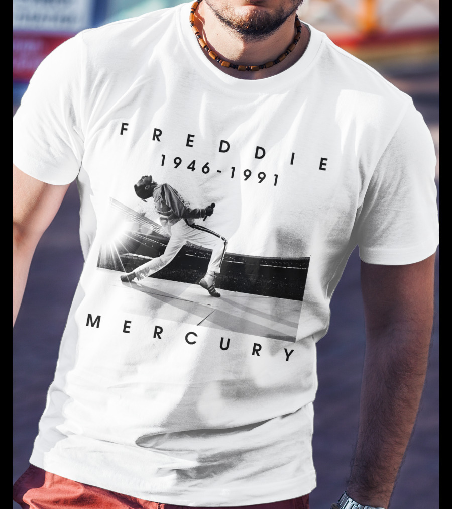 Freddie Mercury 1946-1991 Iconic Stage Performance T-Shirt