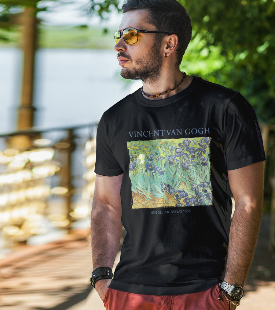 Vincent Van Gogh Iris Oil On Canvas 1888 T-Shirt